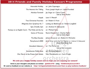 2014-12-07 - Programme