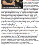 The WholeNote clipping, December 2014: Strings Attached, a new group