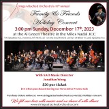 Poster and programme, 2023 Holiday Concert