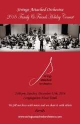 Programme cover, 2016 Holiday Concert