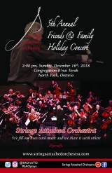Programme cover, 2018 Holiday Concert
