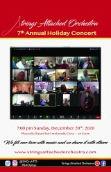 Programme cover, 2020 Holiday Concert on Zoom
