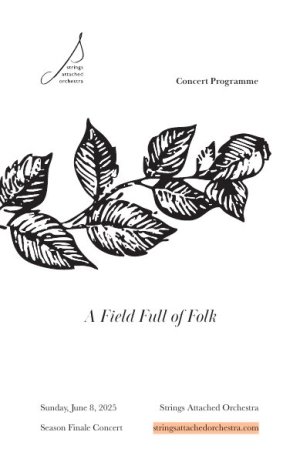 Cover of the programme for the 11th Annual Season Finale Concert, A Field Full of Folk, June 8, 2025