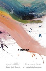 Programme cover, 2026 Season Finale Concert, e•motion
