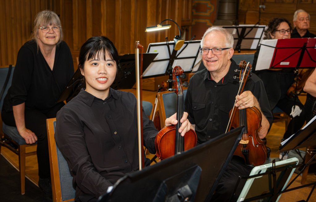 Viola and cello players at the 2024 Season Finale