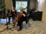 Photo: the string quartet at Amica Thornhill